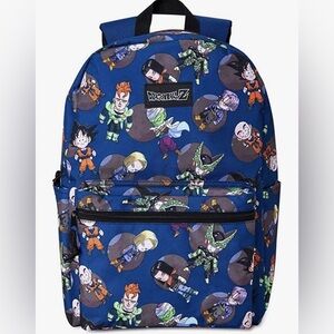 Dragon Ball Z Laptop Backpack 17" Teenager Kids Student School Bag Allover Print